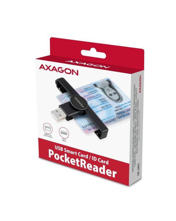 AXAGON CRE-SMPA USB Smart Card Reader / ID Reader