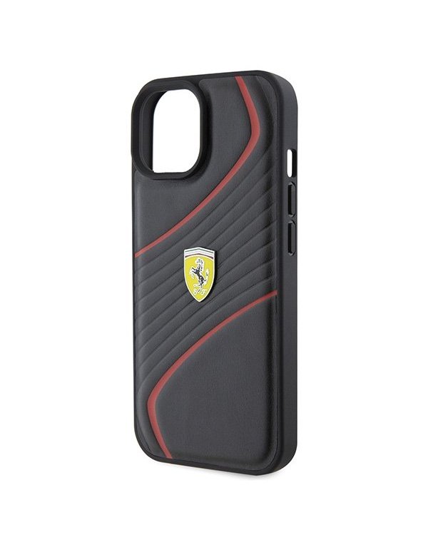 vFerrari Twist Metal Logo Back Case Защитный Чехол для Apple iPhone 15