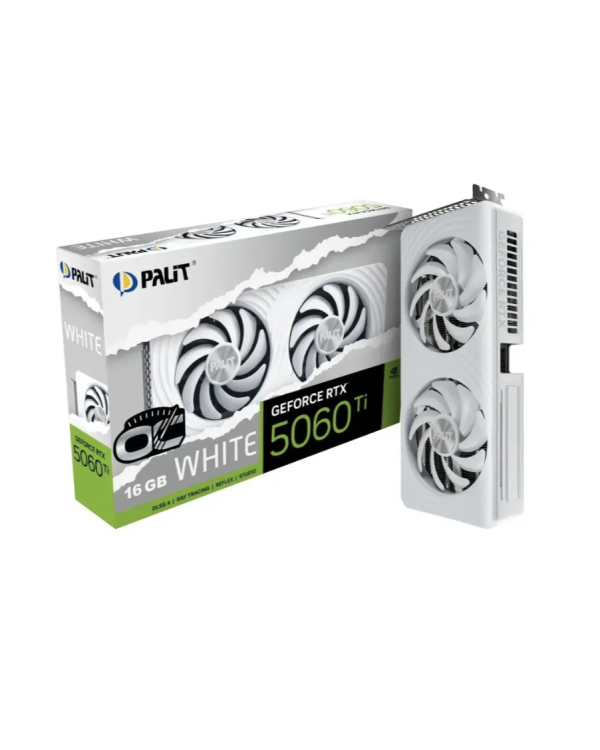 GeForce RTX 5060 TI WHITE OC Видеокарта 16GB GDDR7