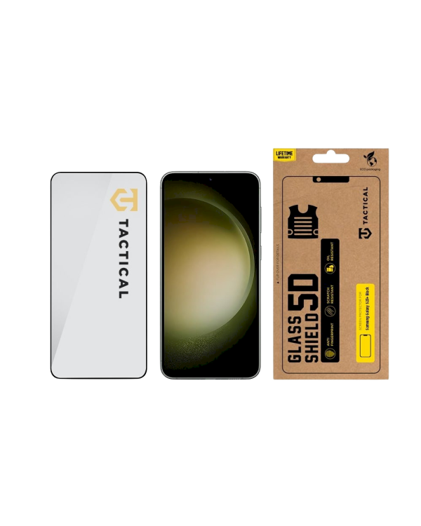 Tactical Glass Shield 5D Защитное стекло для Samsung Galaxy S23+ / чёрный