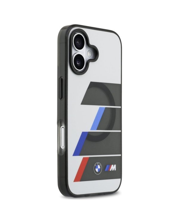BMW M IML Metal Buttons Tricolor Lines MagSafe Case Защитный Чехол для Apple iPhone 17