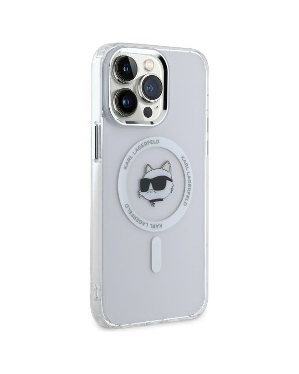 Karl Lagerfeld KLHMP13XHLSCHH IML Metal Choupette Head Чехол для Apple iPhone 13 Pro Max