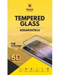 Mocco Full Glue 5D Signature Edition Tempered Glass Защитное стекло для Samsung Galaxy A72 / A80 Черное