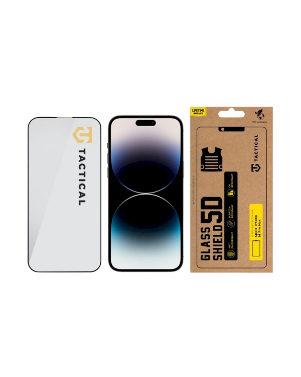 Tactical Glass Shield 5D Защитное стекло для Apple iPhone 14 Pro Max / чёрный