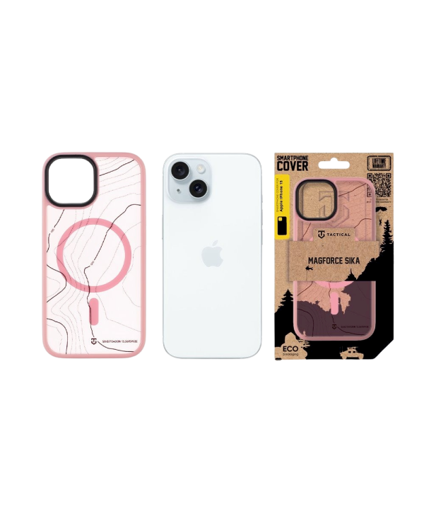 Tactical MagForce Hyperstealth Sika Cover Защитный чехол для iPhone 15 / розовая пантера