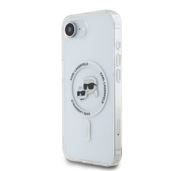 Karl Lagerfeld IML K&CH Heads Metal Frame MagSafe Case Чехол для Apple iPhone 16e