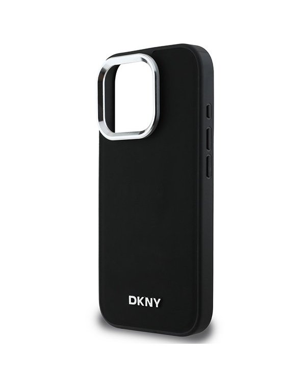 DKNY Plain Silver Logo MagSafe Защитный Чехол для Apple iPhone 16 Pro