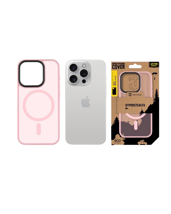 Дополнительное изображение книги «Tactical MagForce Hyperstealth Cover Защитный чехол для iPhone 15 Pro / розовая пантера»