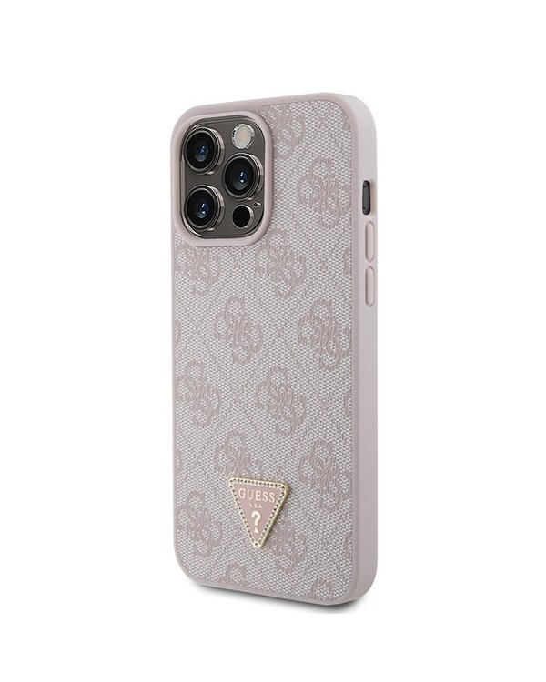 Guess Leather 4G Diamond Triangle Back Case Защитный Чехол для Apple iPhone 15 Pro Max