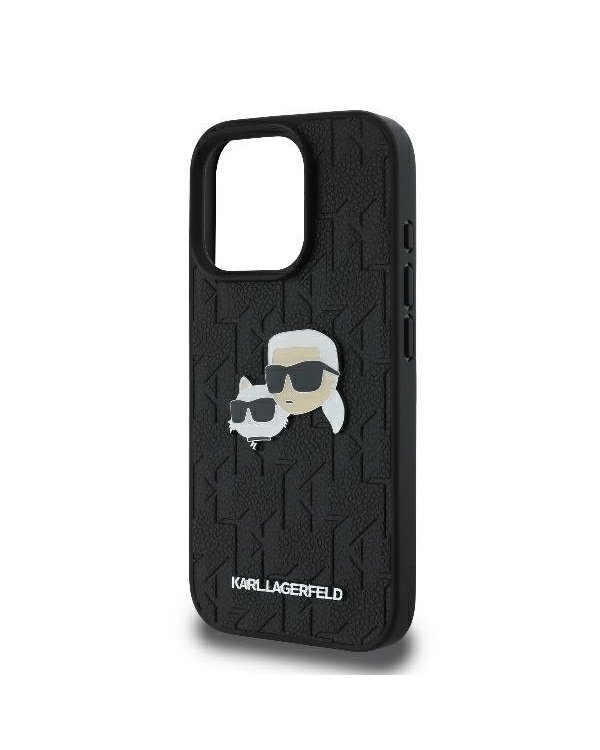 Karl Lagerfeld Monogram Karl&Chaoupette Head Pin Защитный Чехол для Apple iPhone 16 Pro
