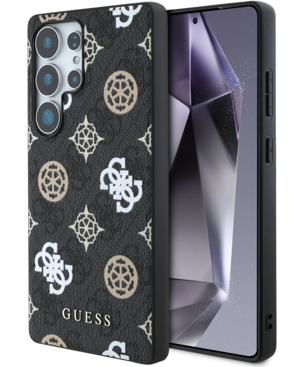 Guess 4G Printed Colored Peony Pattern MagSafe Чехол для Samsung Galaxy S25 Ultra