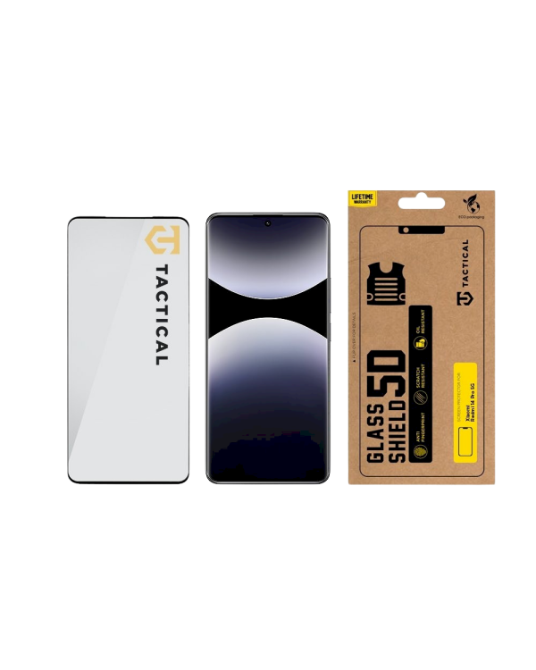 Tactical Glass Shield 5D Защитное стекло для Xiaomi Redmi Note 14 Pro 4G/5G, Poco X7 5G / чёрный
