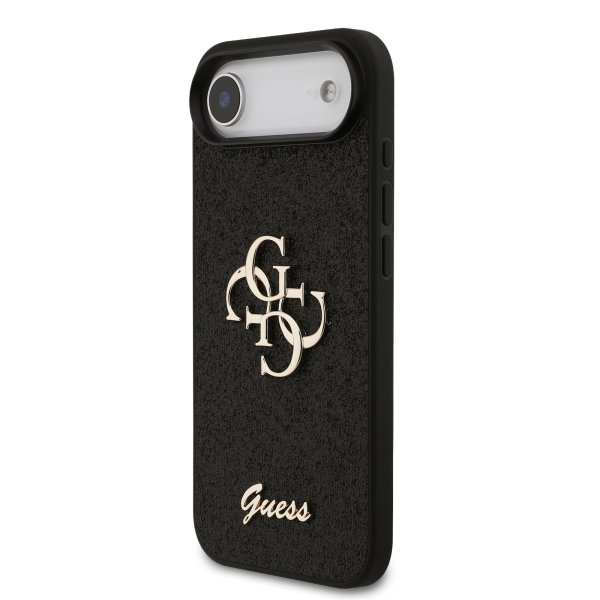 Обложка книги «Guess PU Fixed Glitter 4G Metal Logo Case Чехол для Apple iPhone 17 Air»