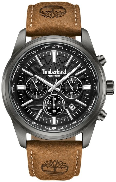 Обложка книги «Timberland Classic Мужские Часы Black Brown Leather 45mm»