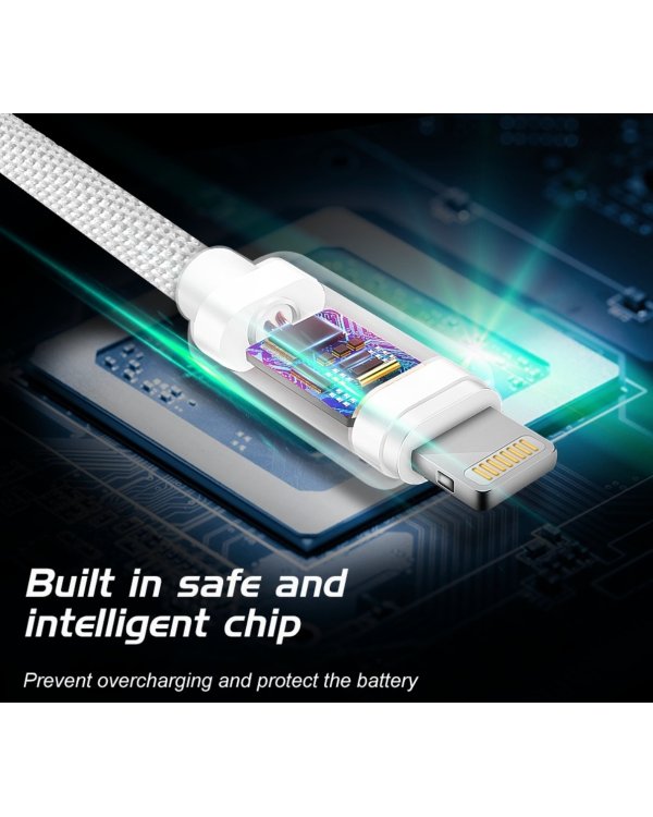 Swissten MFI Textile Fast Charge 3A Lightning Кабель Для Зарядки и Переноса Данных 1.2m