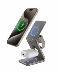 Swissten AL1 Беспроводное алюминиевое зарядное устройство (Cовместимо с MagSafe)