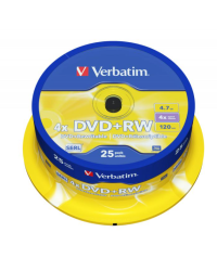 Verbatim DVD + RW Записываемые Диски 25шт