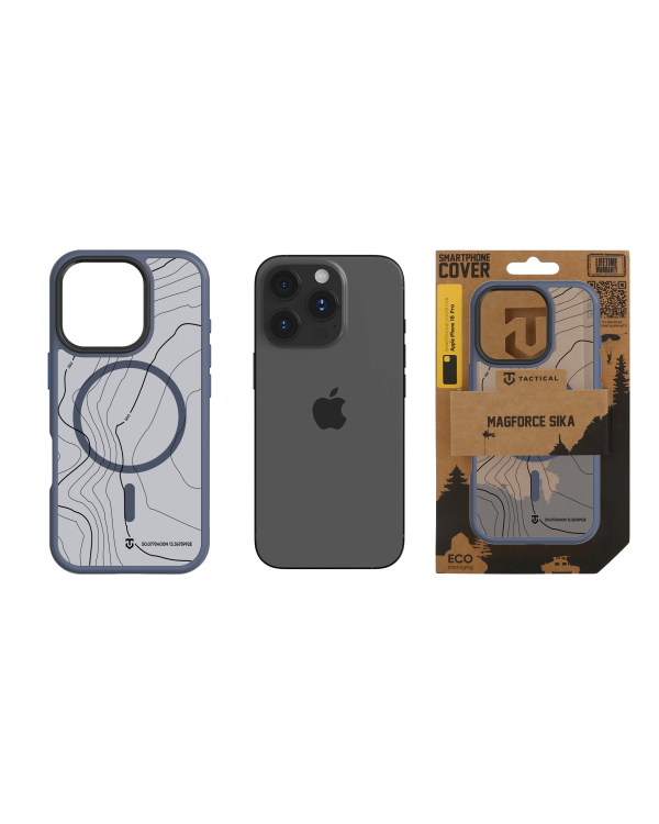 Tactical MagForce Hyperstealth Sika Cover Защитный чехол для iPhone 16 Pro / тёмно-синий