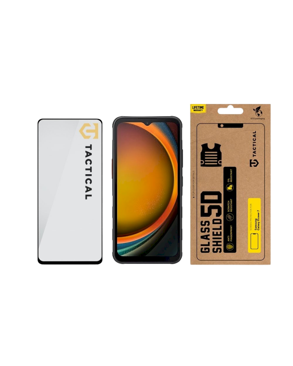 Tactical Glass Shield 5D Защитное стекло для Samsung Galaxy Xcover 7 / чёрный