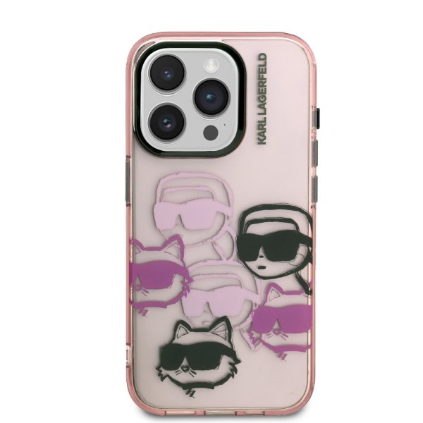 Karl Lagerfeld IML Multi K&CH Heads Case Чехол для Apple iPhone 15 Pro Max