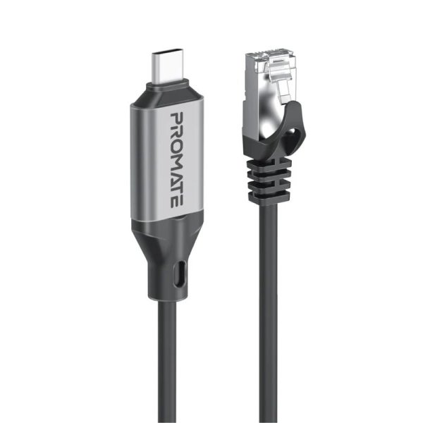 Promate CLink-RJ45 Кабель USB-C to Ethernet 10/100/1000Mbps / 5m