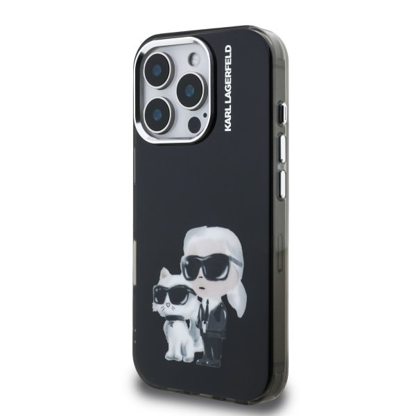 Karl Lagerfeld IML Aquarelle Karl and Choupette Case Чехол для Apple iPhone 16 Pro Max