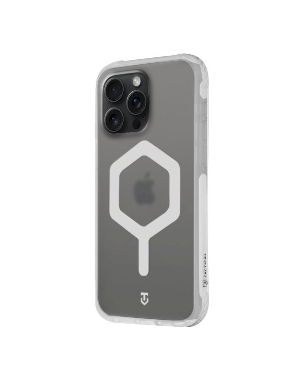 Tactical MagForce Hexagon Cover Защитный чехол для Apple iPhone 15 Pro Max / белый