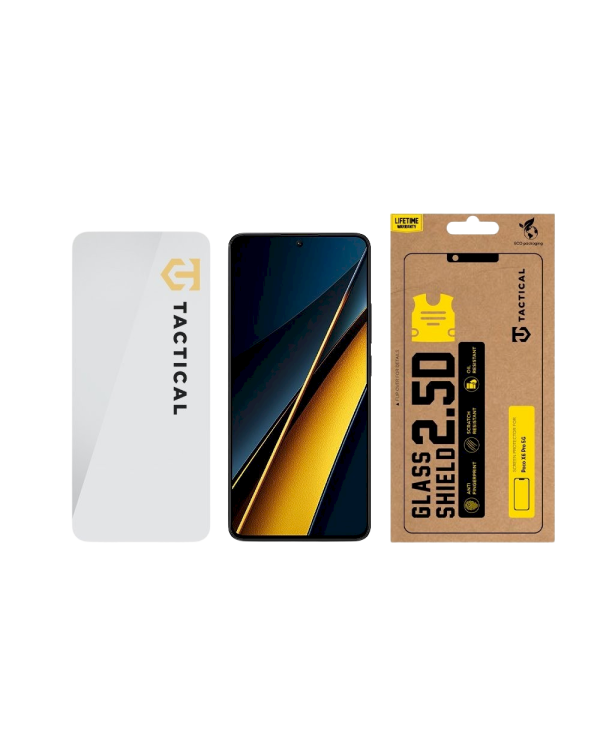 Tactical Glass Shield 2.5D Защитное стекло для Poco Poco X6 Pro 5G / прозрачный