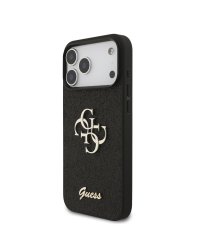 Guess PU Fixed Glitter 4G Metal Logo Case Чехол для Apple iPhone 17 Pro Max