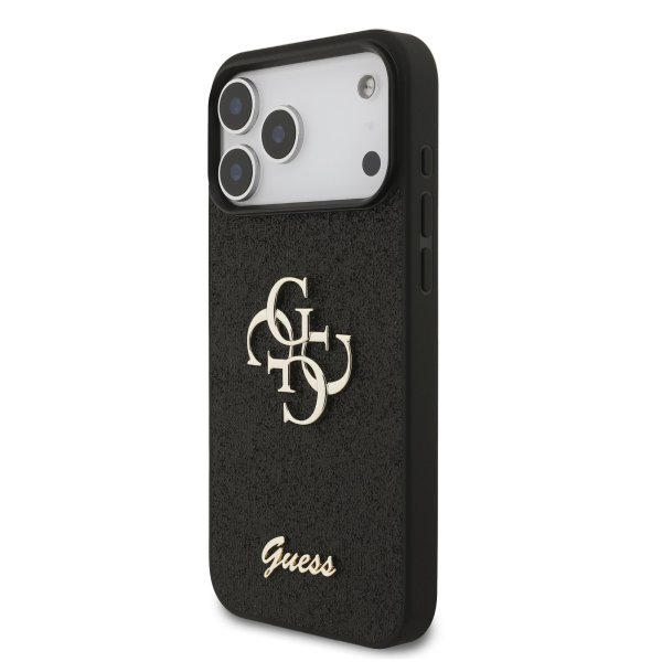 Обложка книги «Guess PU Fixed Glitter 4G Metal Logo Case Чехол для Apple iPhone 17 Pro Max»