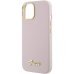 Guess Silicone Script Metal Logo & Frame Back Case Защитный Чехол для Apple iPhone 15