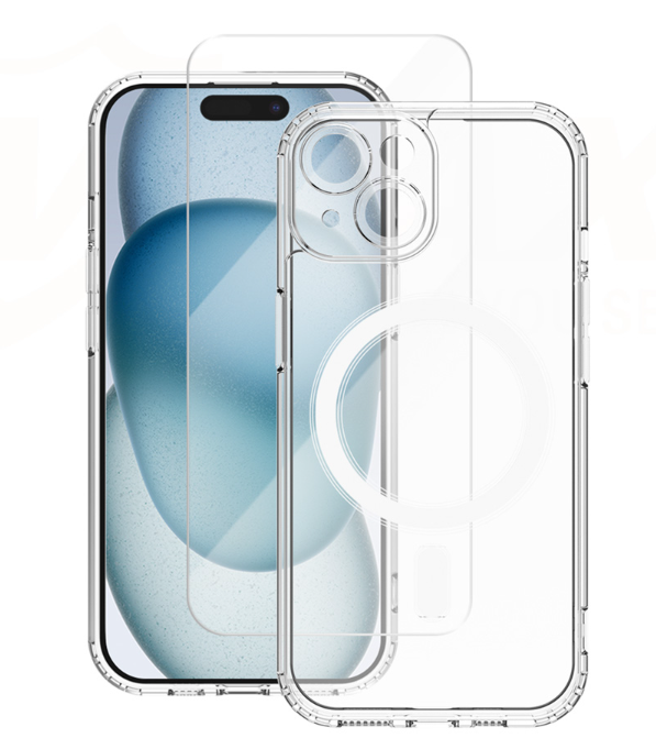 Vmax Set MagSafe Case Защитный Чехол + Tempered Glass Защитное стекло 2,5D для Apple iPhone 14 Pro