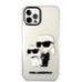 Karl Lagerfeld IML Glitter Karl and Choupette NFT Защитный чехол для iPhone 12/12 Pro / прозрачный