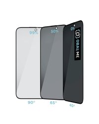 OBAL:ME Privacy 5D Glass Screen Protector Защитное стекло для Apple iPhone 15 Pro / чёрный