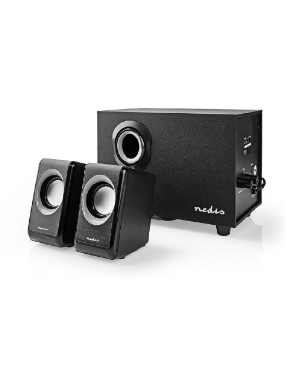 Nedis CSPR10021BK Акустическая Система 2.1 / Контроль громкости / 33W / Для компьютера Черные