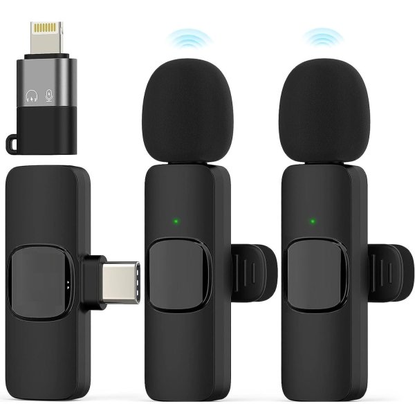 Обложка книги «RoGer K9 Dual Digital 360° Беспроводные петличные микрофоны USB-C / Lightning / -42dB / 20m»