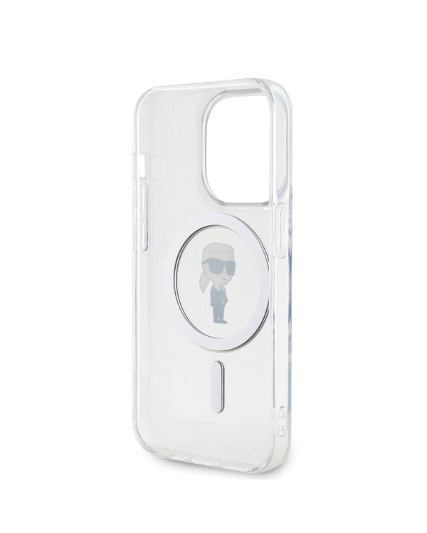 Karl Lagerfeld IML Ikonik MagSafe Case Защитный чехол для iPhone 15 Pro / прозрачный