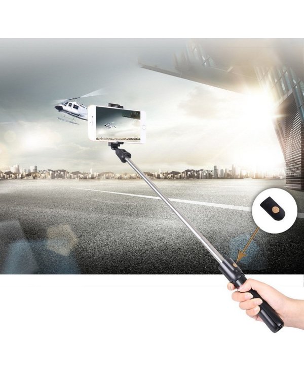 RoGer 2in1 Selfie Stick + штатив телескопическая подставка с Bluetooth пульт дистанционного управления