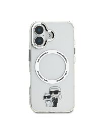 Karl Lagerfeld IML Karl and Choupette MagSafe Case Защитный чехол для iPhone 16 / прозрачный
