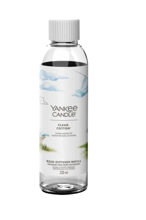 Yankee Candle Reed Diffuser Clean Cotton Жидкость для диффузора 200 ml Yankee Candle Reed Diffuser Clean Cotton Жидкость для диффузора 200 ml