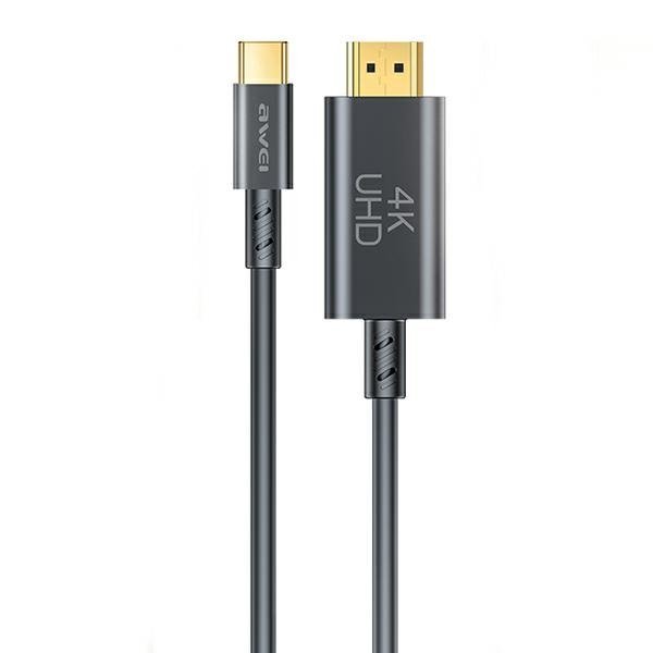 Awei CL-212T USB-C - HDMI 4K Кабель 1m Awei CL-212T USB-C - HDMI 4K Кабель 1m