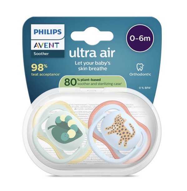 Обложка книги «Philips Avent Ultra Air Детские Пустышки 0-6m 2шт»