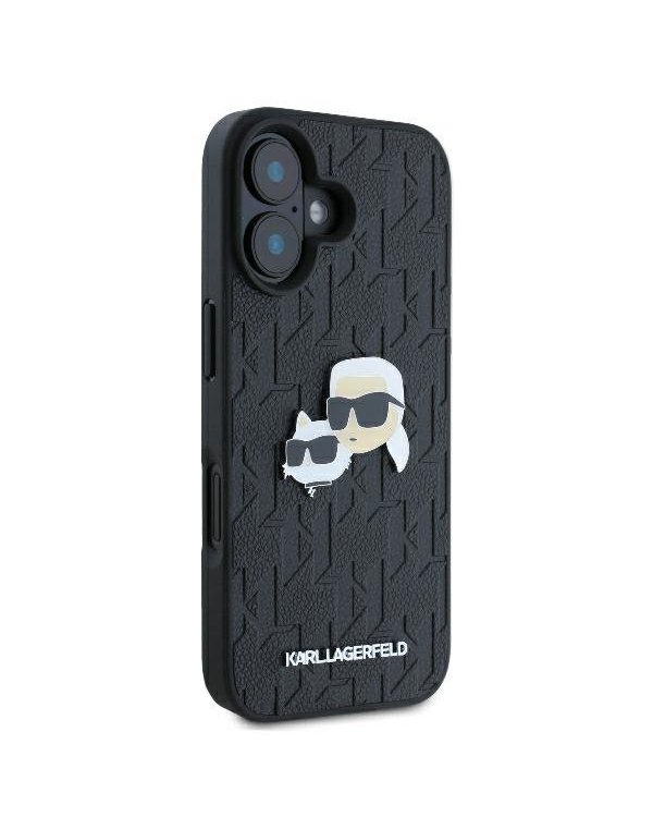 Karl Lagerfeld Monogram Karl&Chaoupette Head Pin Защитный Чехол для Apple iPhone 16