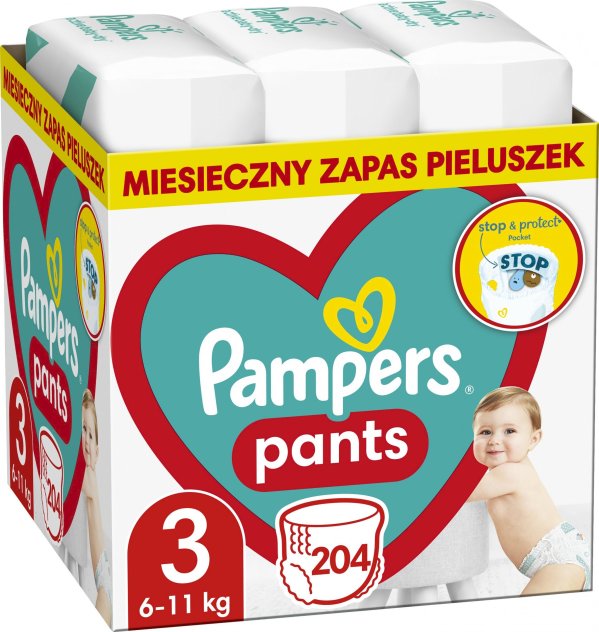 Обложка книги «Pampers Pants Подгузники‑Трусики Размер 3 (6‑11кг) 204шт»
