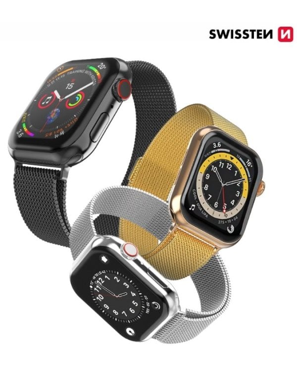 Swissten Металлический ремешок для Apple Watch 1/2/3/4/5/6 / SE / 38 мм / 40 мм