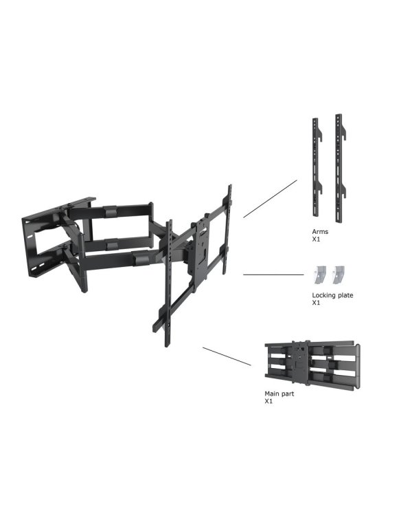 Multibrackets MB-6546 Настенный кронштейн для телевизора для телевизоров до 90" / 60kg