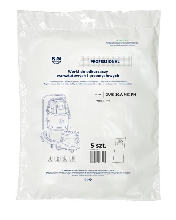 K&M Одноразовые мешки для пылесосов универсальные (5шт)