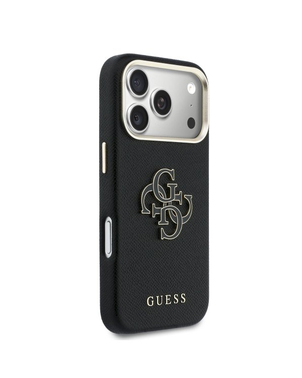 Guess PU Resin Logo Case Чехол для Apple iPhone 17 Pro Max
