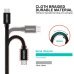 Swissten Textile Quick Charge Универсальный Micro USB Кабель данных 0.2m