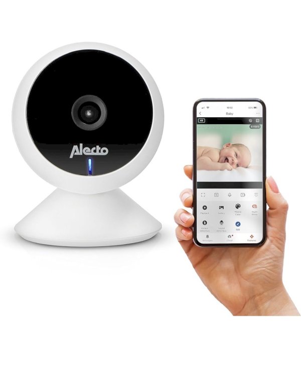 Alecto SMARTBABY5 Wi‑Fi Видеоняня С Камерой Белая